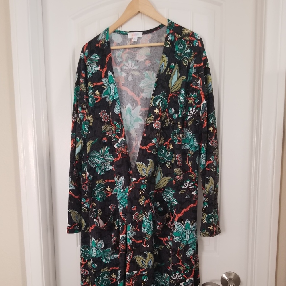 XL Sarah - Lularoe - Mint/Orange Floral